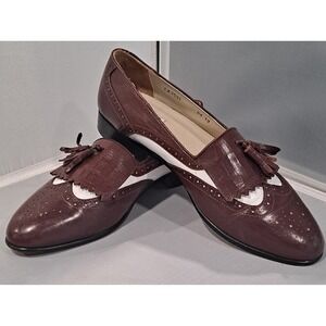 Mens‎ Leather Carlo Morandi Loafers Size 9.5